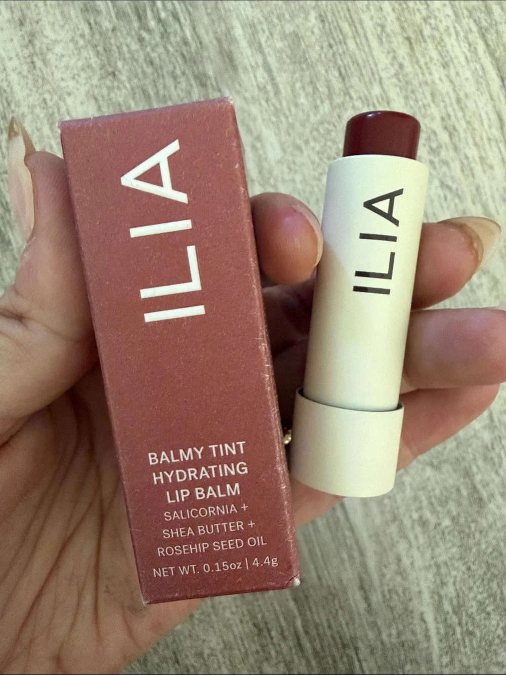 ILIA Balmy Tint Hydrating Lip Balm in Deep Berry $29 retail